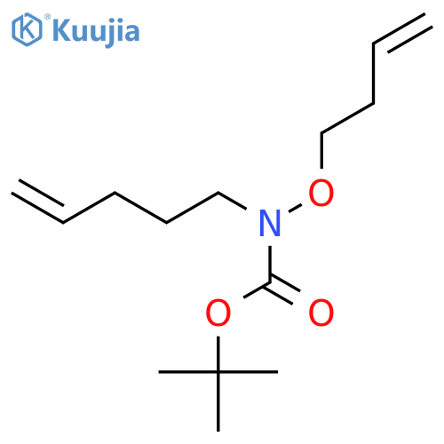 Carbamic acid, (3-butenyloxy)-4-pentenyl-, 1,1-dimethylethyl ester structure