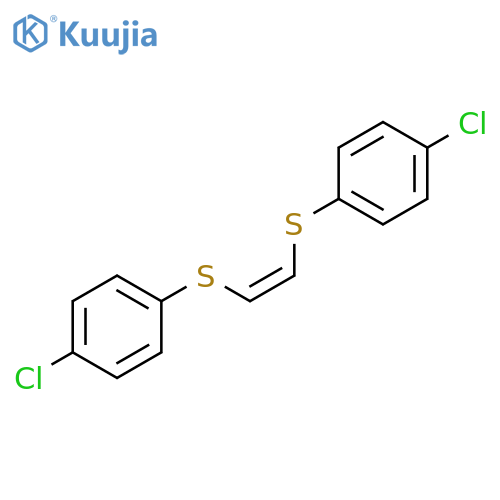 Benzene, 1,1'-[1,2-ethenediylbis(thio)]bis[4-chloro-, (Z)- structure