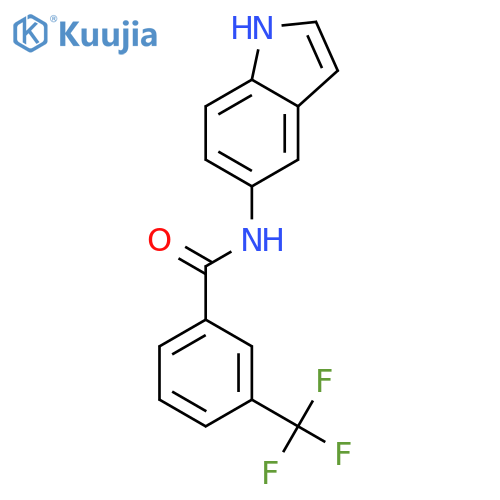 Benzamide, N-1H-indol-5-yl-3-(trifluoromethyl)- structure
