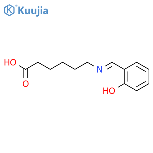 Hexanoic acid, 6-[[(2-hydroxyphenyl)methylene]amino]- structure