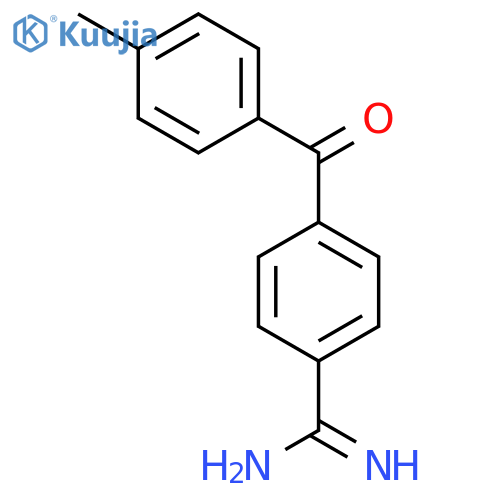 Benzenecarboximidamide, 4-(4-methylbenzoyl)- structure