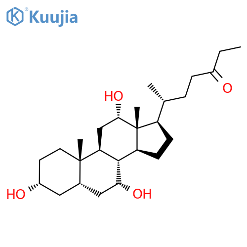 3alpha,7alpha,12alpha-Trihydroxy-27-nor-5beta-cholestan-24-one structure