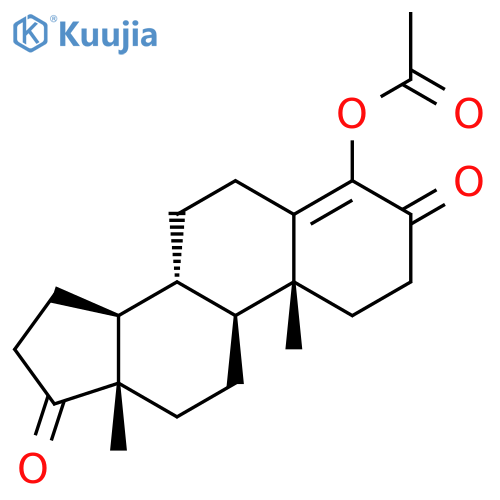 4-androsten-4-ol-3,17-dione acetate structure