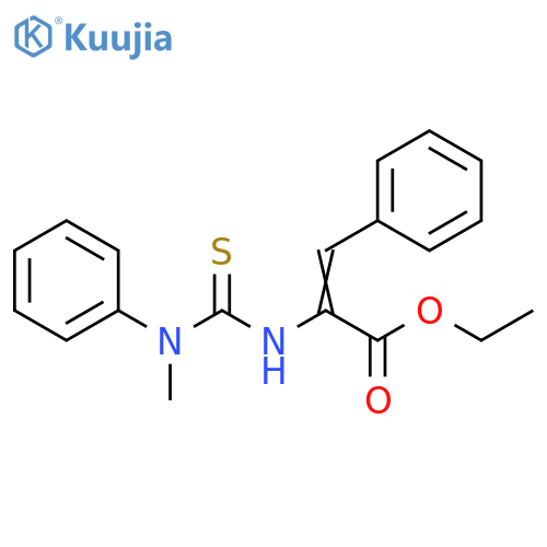 2-Propenoic acid, 2-[[(methylphenylamino)thioxomethyl]amino]-3-phenyl-, ethyl ester structure
