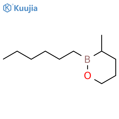1,2-Oxaborinane, 2-hexyl-3-methyl- structure