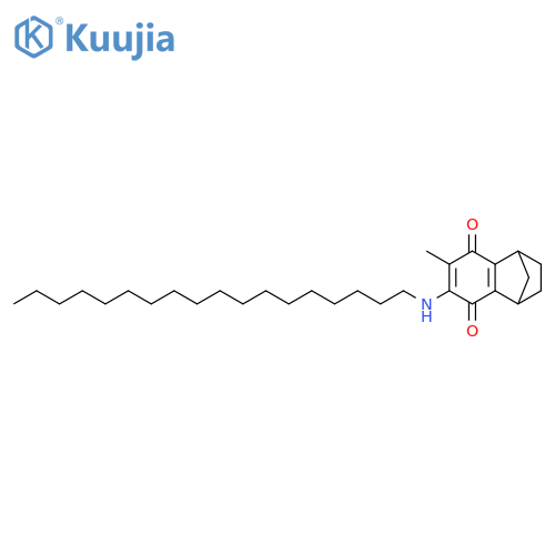 1,4-Methanonaphthalene-5,8-dione,1,2,3,4-tetrahydro-6-methyl-7-(octadecylamino)- structure