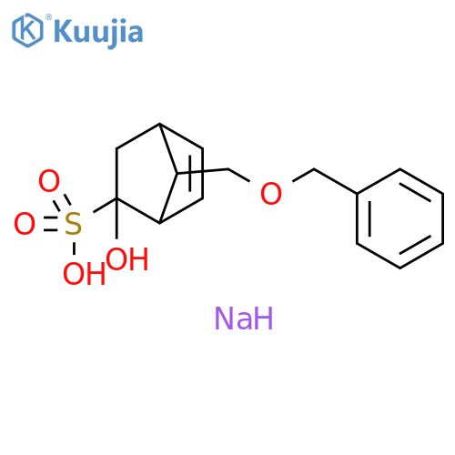 Bicyclo[2.2.1]hept-5-ene-2-sulfonic acid, 2-hydroxy-7-[(phenylmethoxy)methyl]-, sodium salt (1:1) structure