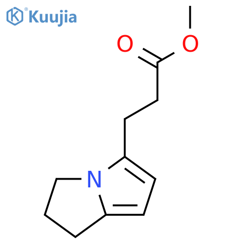 2,3-dihydro-1H-Pyrrolizine-5-propanoic acid methyl ester structure