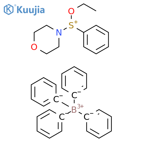 Sulfonium, ethoxy-4-morpholinylphenyl-, tetraphenylborate(1-) structure