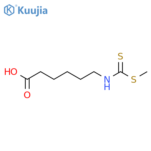 Hexanoic acid, 6-[[(methylthio)thioxomethyl]amino]- structure
