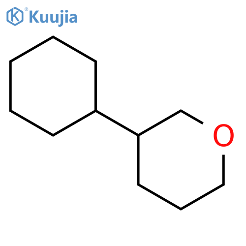 2H-Pyran, 3-cyclohexyltetrahydro- structure