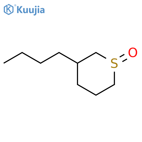 2H-Thiopyran, 3-butyltetrahydro-, 1-oxide structure