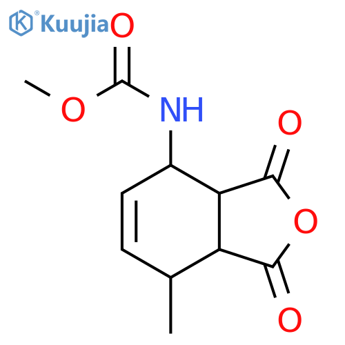 Carbamic acid, (1,3,3a,4,7,7a-hexahydro-7-methyl-1,3-dioxo-4-isobenzofuranyl)-, methyl ester (9CI) structure