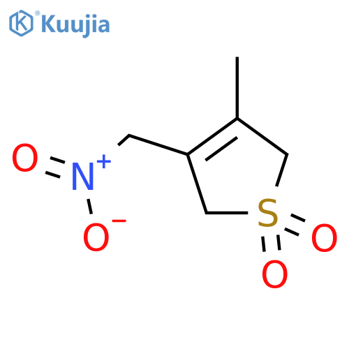 Thiophene, 2,5-dihydro-3-methyl-4-(nitromethyl)-, 1,1-dioxide structure
