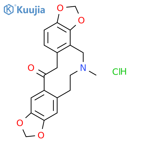 Bis[1,3]benzodioxolo[4,5-c:5',6'-g]azecin-13(5H)-one,4,6,7,14-tetrahydro-5-methyl-, hydrochloride (1:1) structure