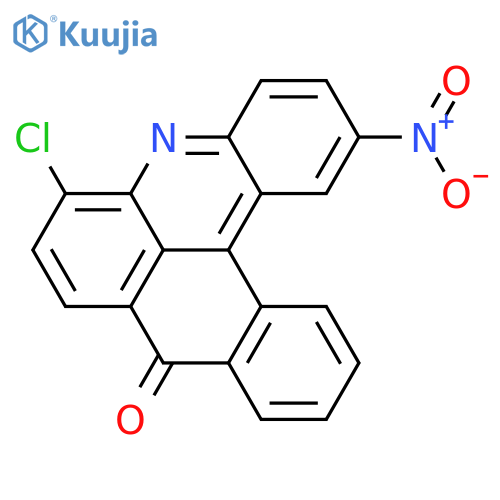 9H-NAPHTH[3,2,1-KL]ACRIDIN-9-ONE, 6-CHLORO-2-NITRO- structure