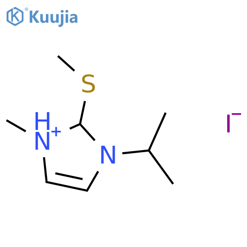 1H-Imidazolium, 1-methyl-3-(1-methylethyl)-2-(methylthio)-, iodide structure