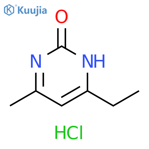 2(1H)-Pyrimidinone, 4-ethyl-6-methyl-, monohydrochloride (9CI) structure