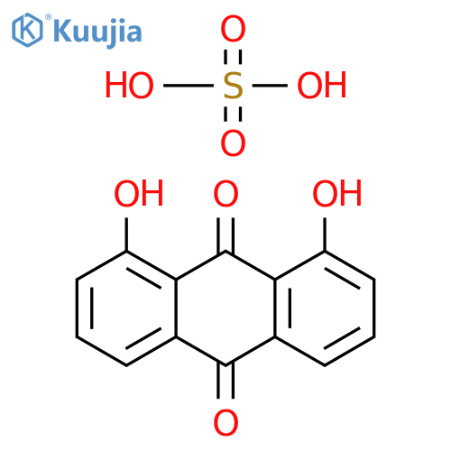 9,10-Anthracenedione, 1,8-dihydroxy-, hydrogen sulfate (9CI) structure