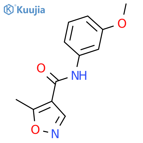 4-Isoxazolecarboxamide, N-(3-methoxyphenyl)-5-methyl- structure