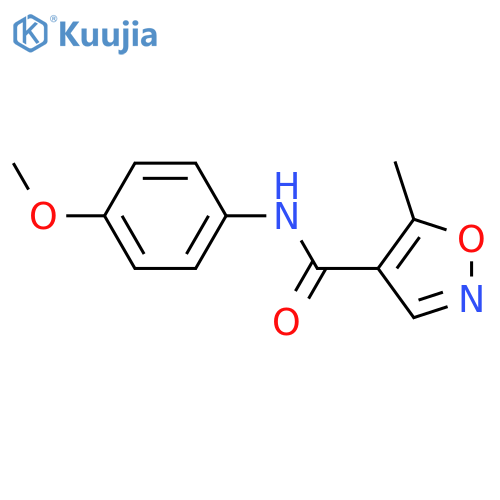 4-Isoxazolecarboxamide, N-(4-methoxyphenyl)-5-methyl- structure