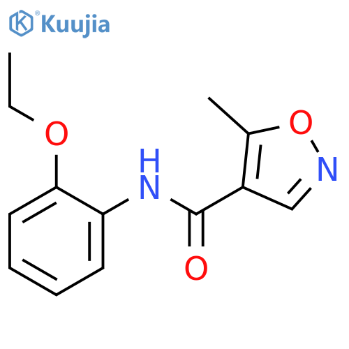 4-Isoxazolecarboxamide, N-(2-ethoxyphenyl)-5-methyl- structure