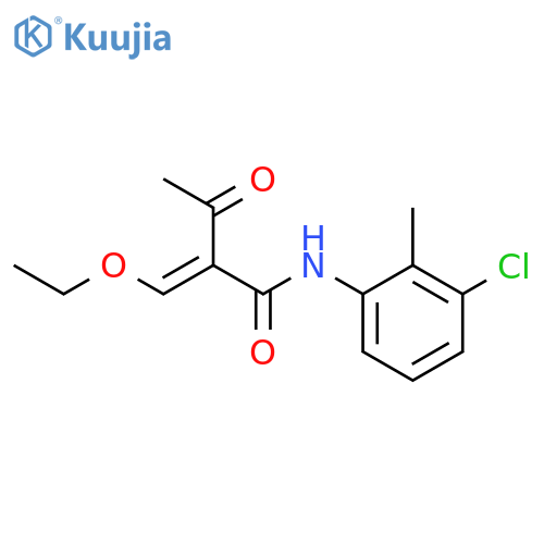 Butanamide, N-(3-chloro-2-methylphenyl)-2-(ethoxymethylene)-3-oxo- structure
