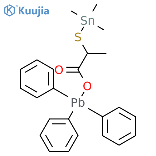 Stannane, trimethyl[[1-methyl-2-oxo-2-[(triphenylplumbyl)oxy]ethyl]thio]- structure