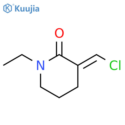 2-Piperidinone, 3-(chloromethylene)-1-ethyl-, (E)- structure