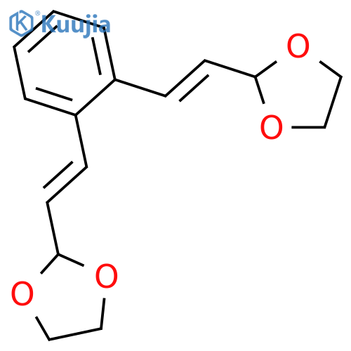 1,3-Dioxolane, 2,2'-(1,2-phenylenedi-2,1-ethenediyl)bis- structure