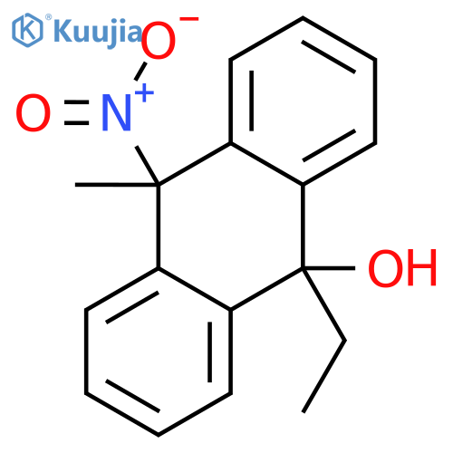 9-Anthracenol, 9-ethyl-9,10-dihydro-10-methyl-10-nitro- structure