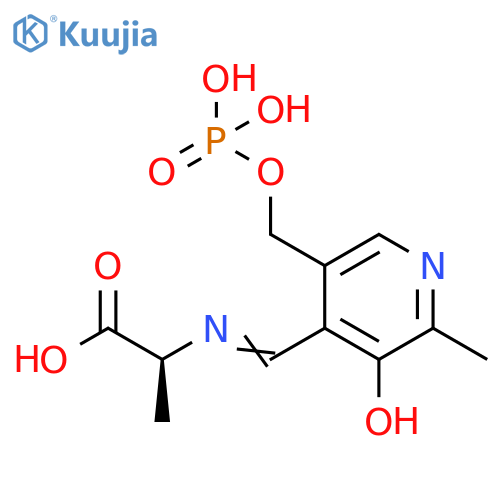 L-Alanine,N-[[3-hydroxy-2-methyl-5-[(phosphonooxy)methyl]-4-pyridinyl]methylene]- structure