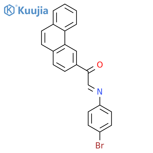 Ethanone, 2-[(4-bromophenyl)imino]-1-(3-phenanthrenyl)- structure