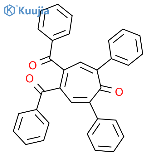 2,4,6-Cycloheptatrien-1-one, 4,5-dibenzoyl-2,7-diphenyl- structure