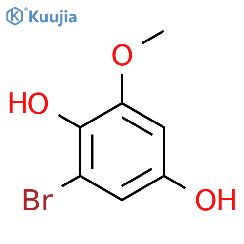 2-Bromo-6-methoxybenzene-1,4-diol structure