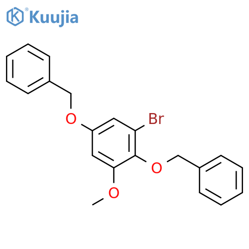 Benzene, 1-bromo-3-methoxy-2,5-bis(phenylmethoxy)- structure