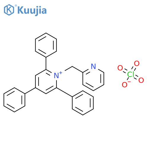 Pyridinium, 2,4,6-triphenyl-1-(2-pyridinylmethyl)-, perchlorate structure