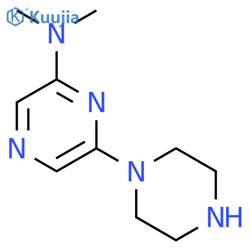 Pyrazinamine, N,N-dimethyl-6-(1-piperazinyl)- structure