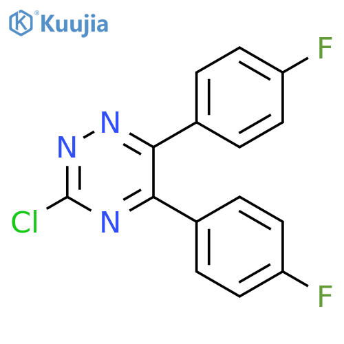 1,2,4-Triazine, 3-chloro-5,6-bis(4-fluorophenyl)- structure