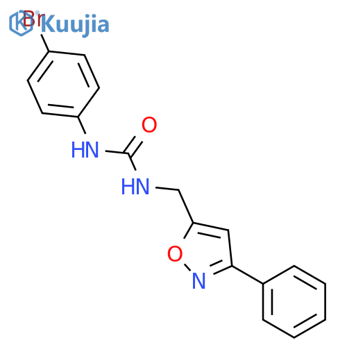 Urea, N-(4-bromophenyl)-N'-[(3-phenyl-5-isoxazolyl)methyl]- structure