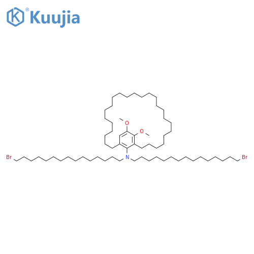 Bicyclo[25.3.1]hentriaconta-1(31),27,29-trien-31-amine, N,N-bis(15-bromopentadecyl)-28,29-dimethoxy- structure
