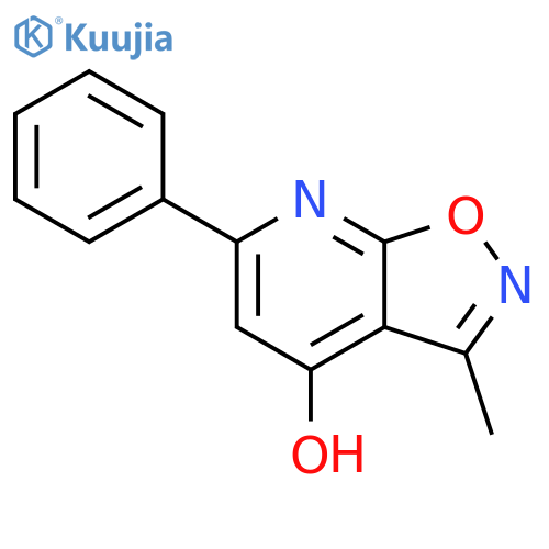 Isoxazolo[5,4-b]pyridin-4-ol, 3-methyl-6-phenyl- structure
