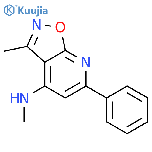 Isoxazolo[5,4-b]pyridin-4-amine, N,3-dimethyl-6-phenyl- structure