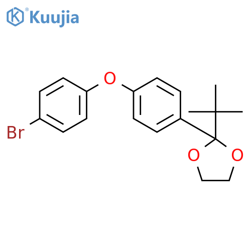 1,3-Dioxolane, 2-[4-(4-bromophenoxy)phenyl]-2-(1,1-dimethylethyl)- structure