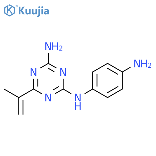 1,3,5-Triazine-2,4-diamine, N-(4-aminophenyl)-6-(1-methylethenyl)- structure