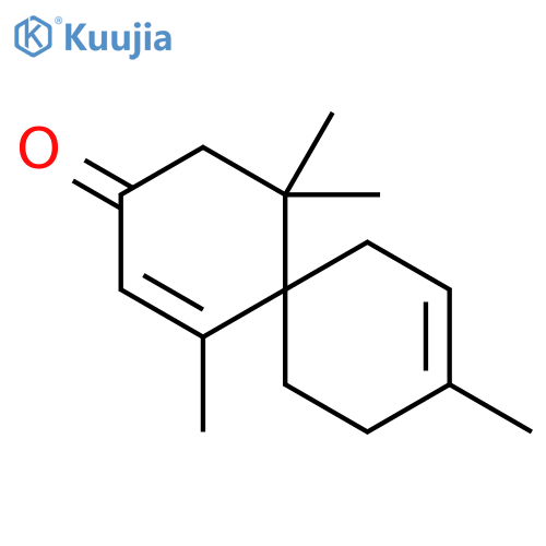 Spiro[5.5]undeca-1,8-dien-3-one, 1,5,5,9-tetramethyl-, (R)- structure