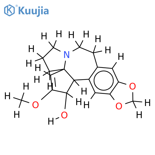 (3aR)-2-methoxy-(3arC4,14bc)-1,5,6,8,9,14b-hexahydro-4H-cyclopenta[b][1,3]dioxolo[4',5':4,5]benzo[1,2-d]pyrrolo[1,2-a]azepin-1t-ol structure