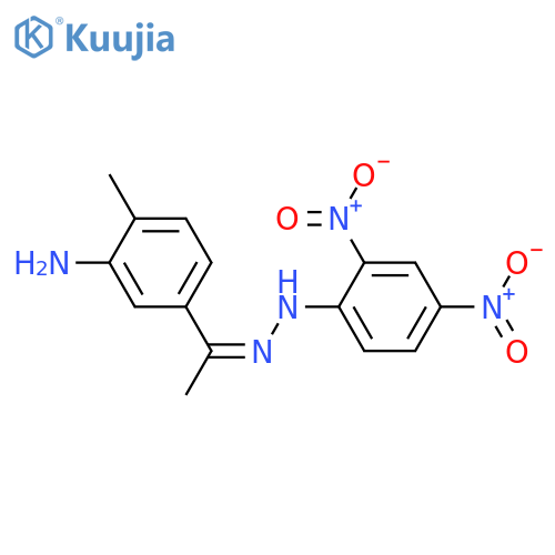 Ethanone, 1-(3-amino-4-methylphenyl)-, (2,4-dinitrophenyl)hydrazone structure