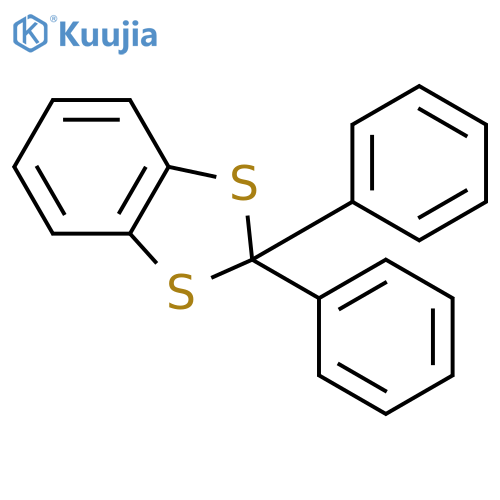 1,3-Benzodithiole, 2,2-diphenyl- structure