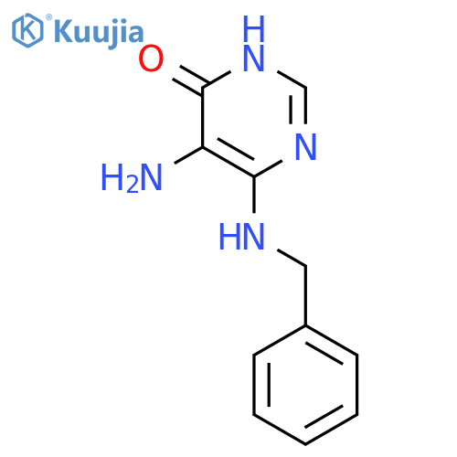 5-Amino-6-(benzylamino)pyrimidin-4(3H)-one structure